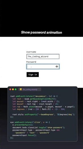 Password Eye 👁 👇Code available via the Get Code button below 👇