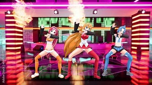 cartoon dancers