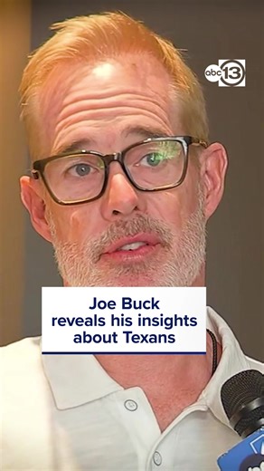 He's not only calling tonight's Texans Monday Night Football game against the Bucs on ABC13, Joe Buck is calling it like he sees it. Dropping his insights on the team today at 3pm and 4pm on ABC13. | ABC13 Houston