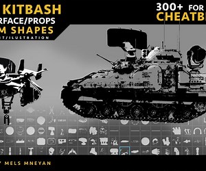 ArtStation - 800  Hard Surface Custom shapes (300  CHEAT BRUSHES) | Brushes