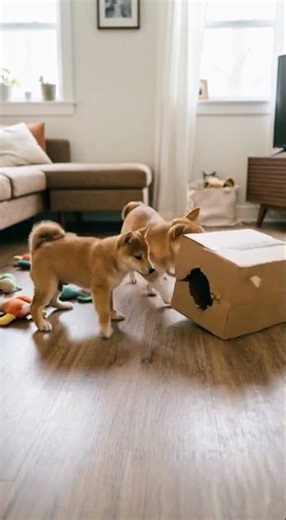 He was STUCK! 🐕😱 Watch his brother PULL him out.