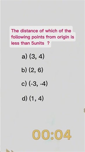 ⚠️ Board Favourite MCQ | Distance from Origin 🔥 | Class 10 Maths