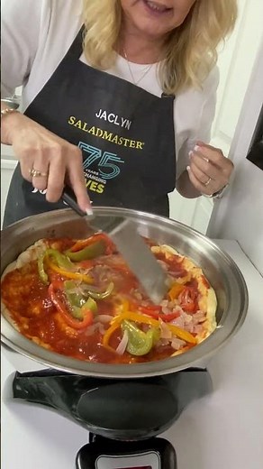 PIZZA in the World Famous Saladmaster Electric Skillet.