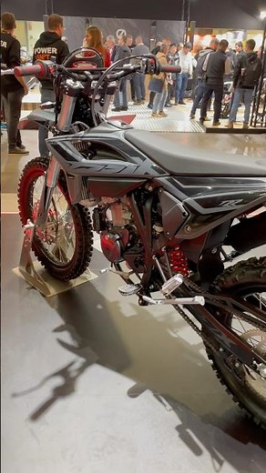 2025 Beta 4T 125 RR Enduro grey black at EICMA. Like it? #beta #betarr #endurobike #eicma #125cc