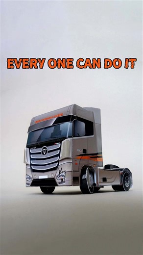 Can you Make a 3D Truck just From Flat Paper!? | Make Foton Truck 3D paper model