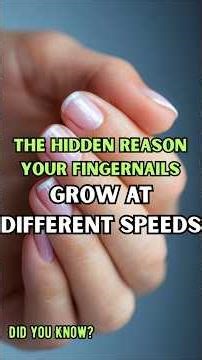 One hand grows nails way faster and science explains it #interesting
