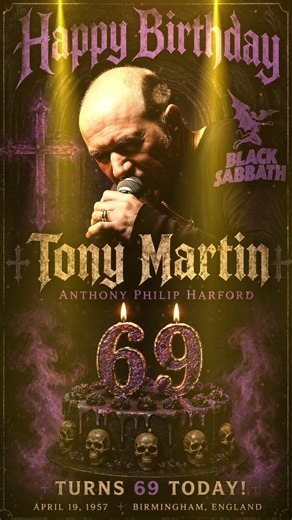 Tony Martin Turns 69 Today – The Voice of Black Sabbath’s Hidden Era #tonymartin #happybirthday