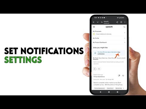 UPWORK - HOW TO SET NOTIFICATIONS SETTINGS