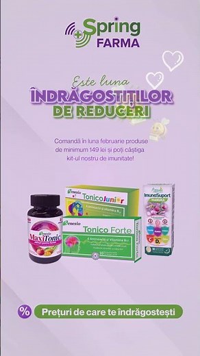 La Spring Farma în luna iubirii, imunitatea e cel mai frumos cadou!