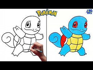 Pokemon Drawing || How to draw Squirtle Step to Step