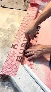 Waterproofing a shower curb with GURU