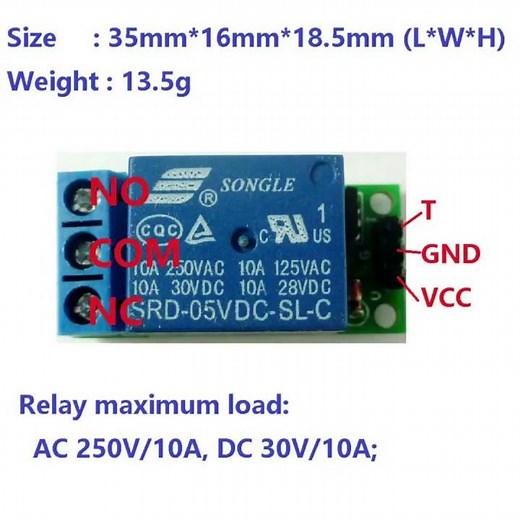 IO25A01 1 Channel DC 5V Self-locking Relay Module