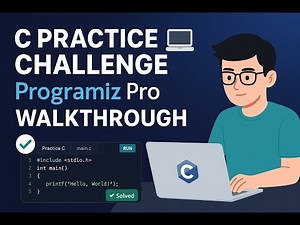 C Programming Practice on Programiz Pro | Beginner Challenge Walkthrough | Part 1