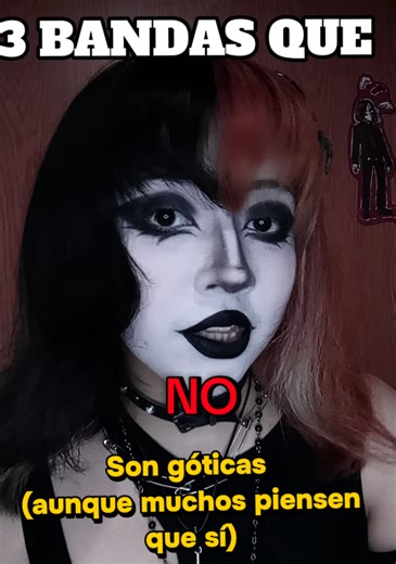 ESTAS BANDAS/ ARTISTAS NO SON GÓTICOS 🦇 Aunque muchos las asocien con la subcultura 🖤✨ Cabe aclarar que si eres gótico por supuesto puedes escuchar bandas ajenas a la subcultura, solo hay que reconocer la diferencia y no llamar bandas ajenas, góticas 🦇 ¿Qué otras bandas confunden comúnmente con música gótica en el mainstream? Instagram: its_mariamne #alt #goth #gothic #gothgirl #gothmakeup