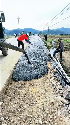 Concrete road widening process for improved traffic capacity