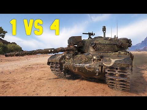 World of Tanks M48A5 Patton - Solo Against Four.