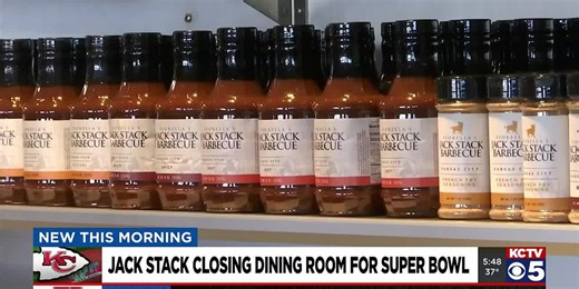 Jack Stack closing dining area Sunday so staff can enjoy Super Bowl