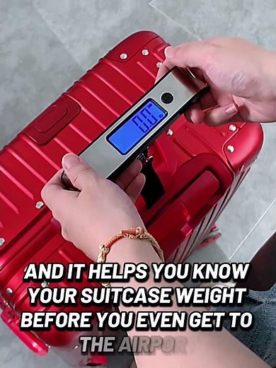 Check your baggage weight in 3 seconds at home! 🧳 #travellight #millenniumtravel