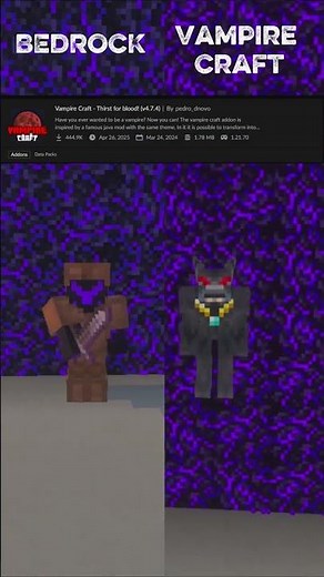 #minecraft esse addon de Vampirism é INSANO 😳