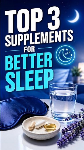 TOP 3 Supplements for Better Sleep #sleep #insomnia #health