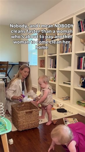Isn’t it true though? 😂💕 The times I’ve hired someone to clean our house, I practically did most of the job myself before they arrived because I was afraid of them walking into a nightmare 😅😂 Got this idea from @maisy.a.reynolds 🥰 #motherhoodjourney #twinmom #momstruggles