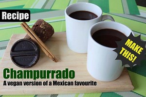 Decadent vegan drink time. Julio and I made champurrado for your viewing pleasure and you can make it, too! Watch the video, share the video and find the text recipe here: http://tinyurl.com/mht8q3m Love to Colour Me Wednesday for our theme song. xx | Fat Gay Vegan