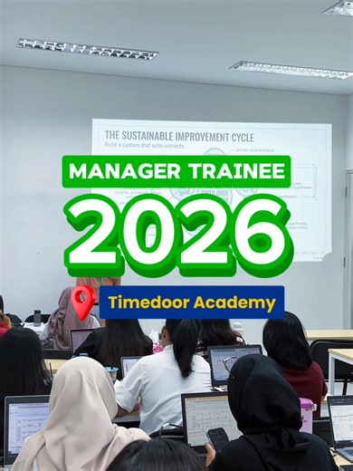 Seru, fun, tapi tetap penuh learning! 🚀 Program Manager Trainee 2026 Timedoor Academy bukan cuma belajar teori, tapi langsung terjun ke berbagai aktivitas seru yang benar-benar kepakai untuk menjalankan operasional di branch. Dari teamwork, problem solving, sampai memahami bagaimana sebuah branch berjalan dengan baik. Belajar, berkembang, dan siap jadi future leader di Timedoor Academy! ✨ #TimedoorAcademy #ManagerTrainee #FutureLeader #CareerGrowth #Teamwork #WorkAndLearn