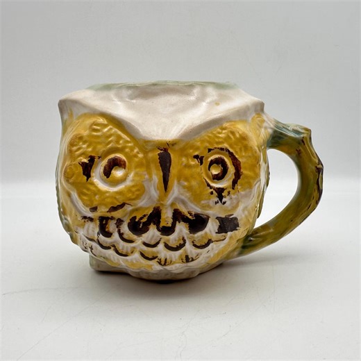 1969 Pacific Stoneware Pottery Owl Mug, Artist Signed, B. Welsh, 4 1/4” Tall - Etsy
