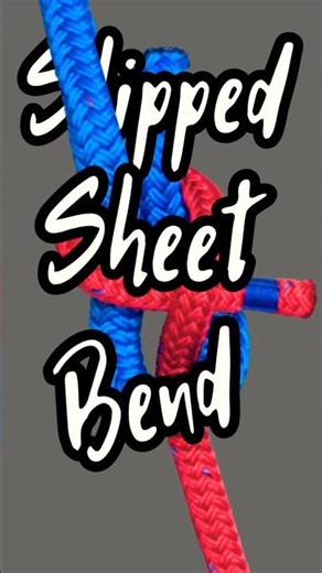 Slipped Sheet Bend: Quick Tutorial #sheetbend #knot #ropework #outdoorskills