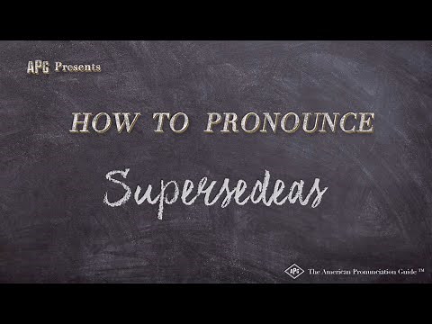 How to Pronounce Supersedeas (Real Life Examples!)