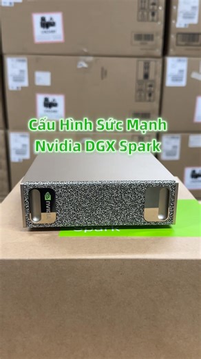 Giới thiệu chi tiết siêu máy tính Local AI 👉 Nvidia DGX Spark - Sản phẩm công nghệ mang tới cho bạn khả năng xử lý và vận hành AI ngay tại bàn làm việc. 📌Sức mạnh và cấu hình phần cứng: ✅Nvidia DGX Spark sử dụng Superchip GB10. ✅GPU: BlackWellWorkstation Editionll Architecture cho hiệu suất AI 1 petaFLOP với định dạng FP4. ✅CPU: Grace 20 core Arm, 10 Cortex-X925 10 Cortex-A725 Arm. ✅vRAM: 128G LPDDR5x. ✅Ổ cứng: SSD 4TB NVME.M2. ✅Kết nối mạng: WiFi 7, ConnectX-7 Smart NIC 200 Gbps, 1x RJ-45 con