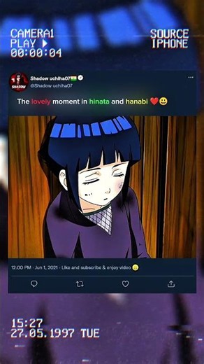 hinata and hanabi lovely moment ❤️😃#naruto #anime #aestheic