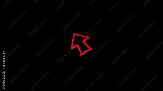 A red arrow points up and down, showing left and right directions for start and finish.