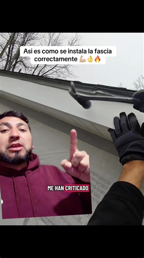 Así es como se instala la fascia correctamente ustedes que piensan expertos del siding #siding #installation #greenscreenvideo #greenscreen #Reymx