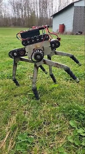 Backyard Robot Calibration #diyrobot #ruralbackyard #calibrationtest #scrapmetal #phonefootage #smok