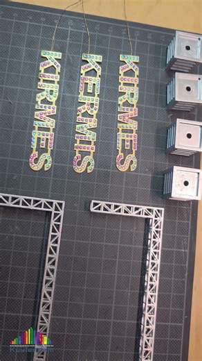 Kirmes & Kermis name signs pixel led H0 1:87