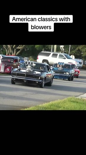 American classics with blowers #americanmuscle #classiccar #blower #blowermotor