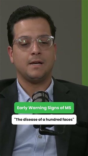 What are the early warning signs of multiple sclerosis (MS)?