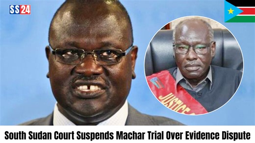 🔴 BREAKING: The trial of suspended First Vice President Riek Machar has been adjourned over a disputed forensic report. Judges will resume on March 2, 2026. ⚖️ Machar and co-accused face charges including murder, treason, and crimes against humanity. Stay updated – follow SS24 for the latest news! Follow SS24 for more updates. #SouthSudan #SS24 #SalvaKiir #RiekMachar #SPLMIO #SSPDF #SPLAIO #JohnsonOlony | SS24