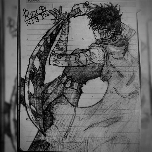 Maki Zenin Sketch - JJK S3 #art