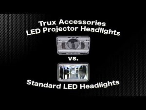 Trux Projector LED Headlights vs Standard LED