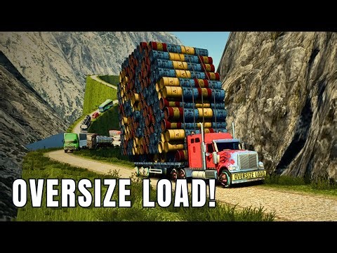 EXTREME HAULING! International 9900i vs Oversize Barrels | ETS2 Gameplay