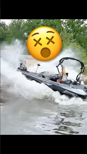Exwife was this close loading bass boat on trailer #bassboat #boating #trailer #exwife #meme