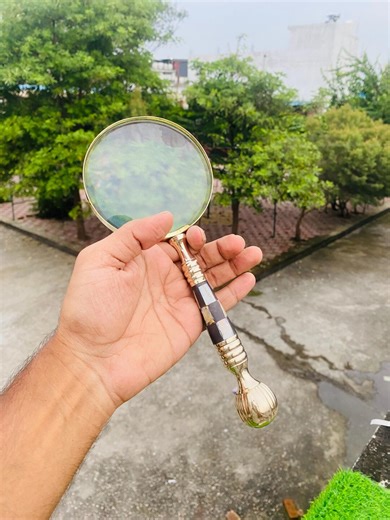Solid Brass Hand Held Magnifying Glass: Nautical Desk Decor, Book Reading | Best Christmas Gift - Etsy UK
