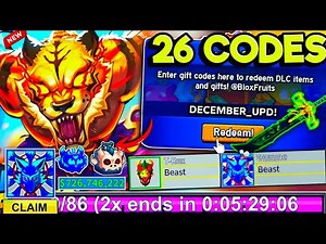 ⚠️ DECEMBER 2025 BLOX FRUITS CODES ‼️ WORKING! | New Christmas Update Codes, FREE Rewards & Gifts 🎁🔥