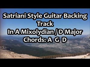 Joe Satriani Style Backing Track In A Mixolydian