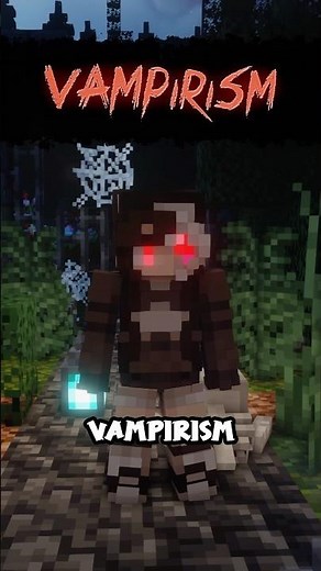 This Mod Turns You Into a VAMPIRE! #minecraft #minecraftmod #vampire #moddedminecraft