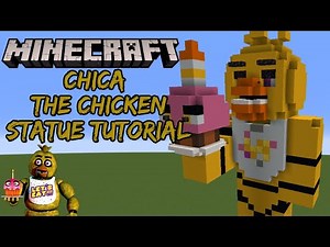 Minecraft Tutorial Remastered: Updated Chica The Chicken Statue (Five Nights at Freddy's)