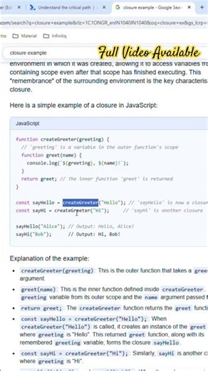 What is Closure? Javascript #js #closure #interview