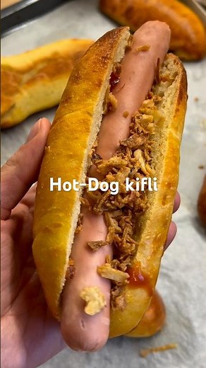 Hot-Dog kifli🌭 Pihe-puha, és csak pár egyszerű összetevő!🤭 Recept: leírásban!